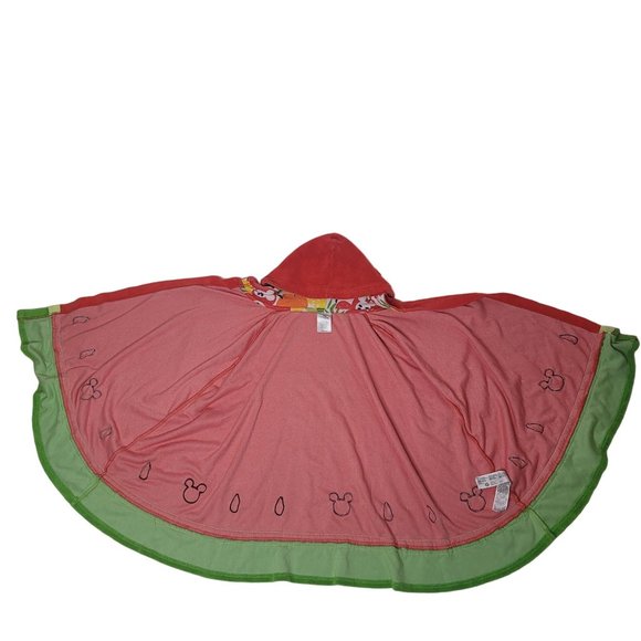 Disney mickey mouse watermelon hooded towel for kids size 5/6 beach pool bath - Picture 5 of 6